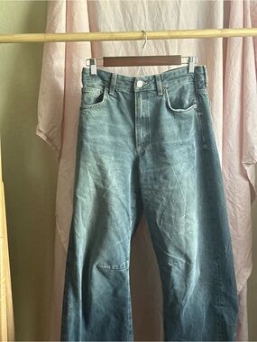 Zara Wide Leg Jeans in Faded Blue